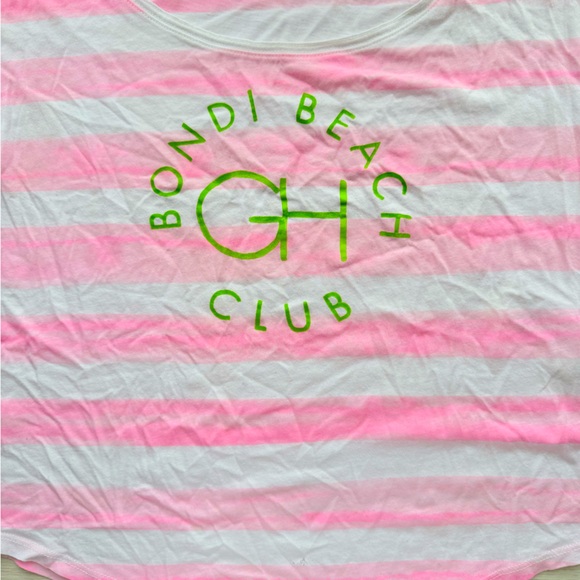 Gilly Hicks Pink and White Striped Tee - Picture 1 of 2